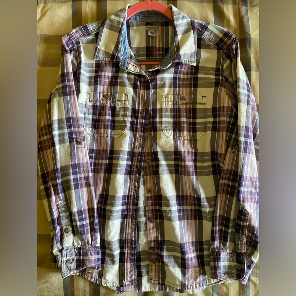 Carhartt Long sleeve plaid Shirt - size M